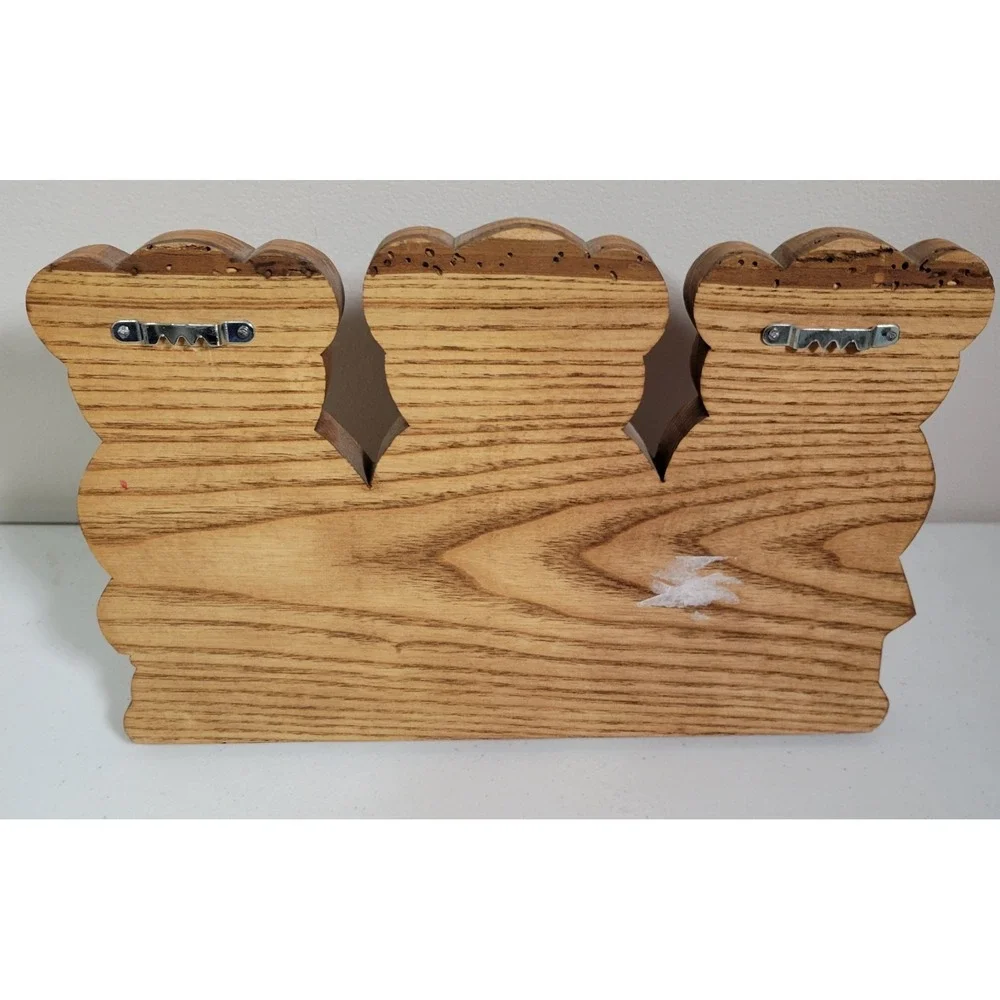 Handmade Hand Painted Bear Wooden Coat Rack Badgers Brewers‎ Packers 0548